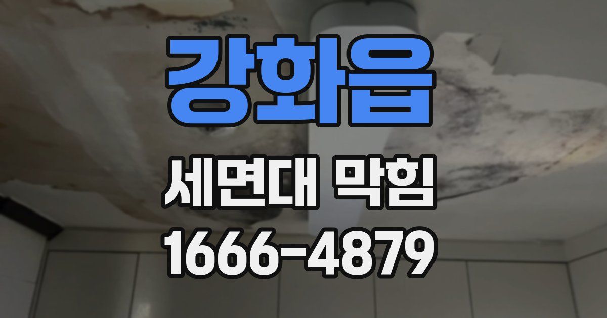 강화읍 세면대 막힘