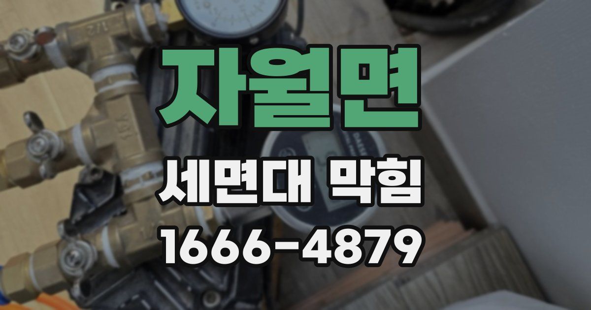 자월면 세면대 막힘