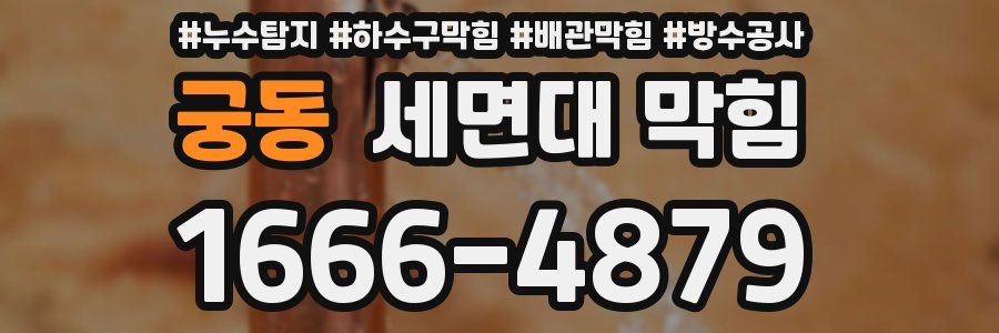 궁동 세면대 막힘