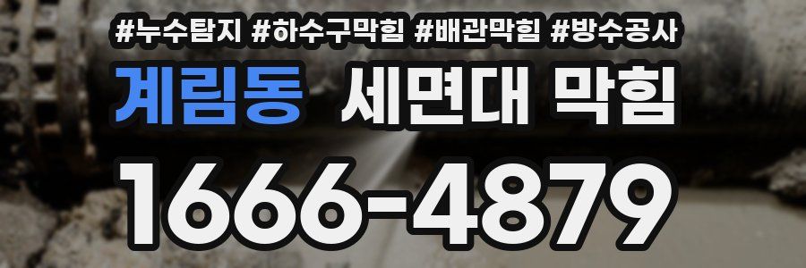 계림동 세면대 막힘