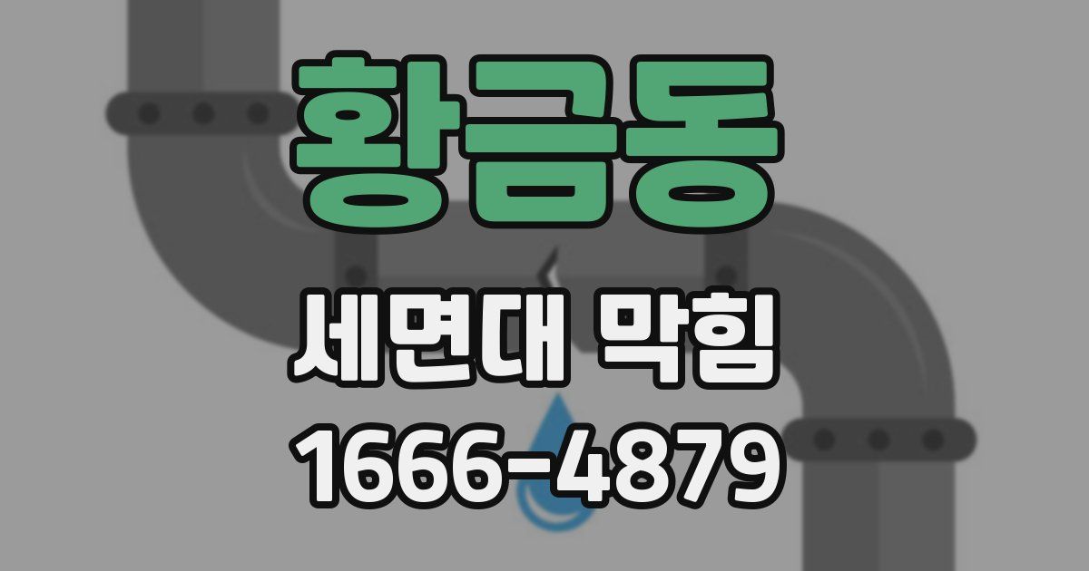 황금동 세면대 막힘