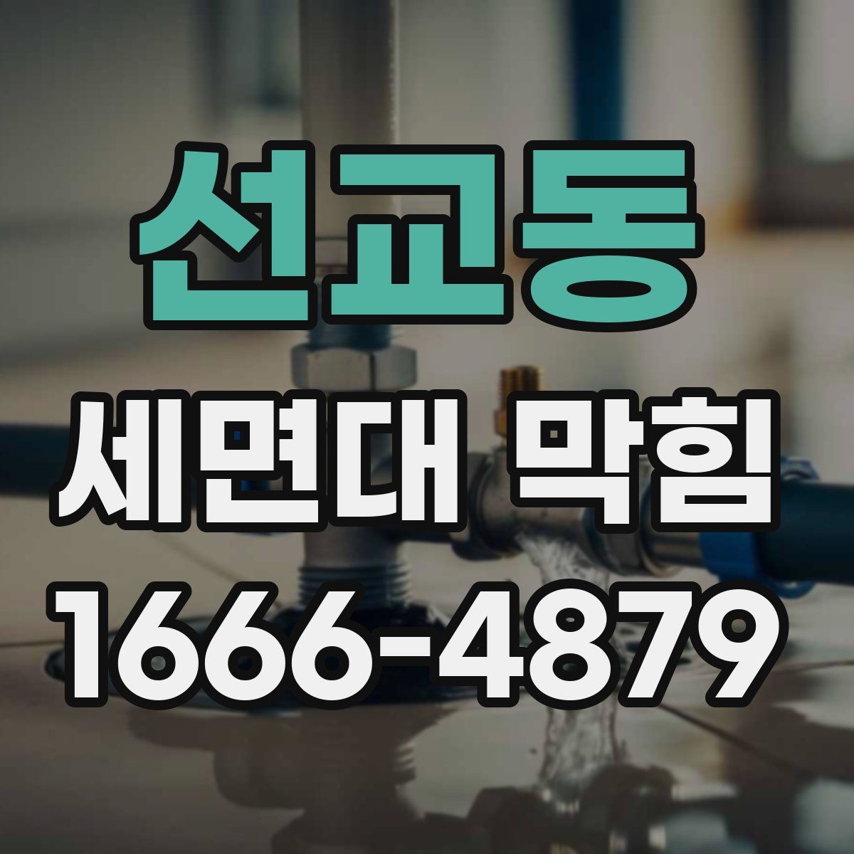 선교동 세면대 막힘