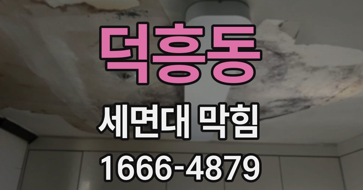 덕흥동 세면대 막힘