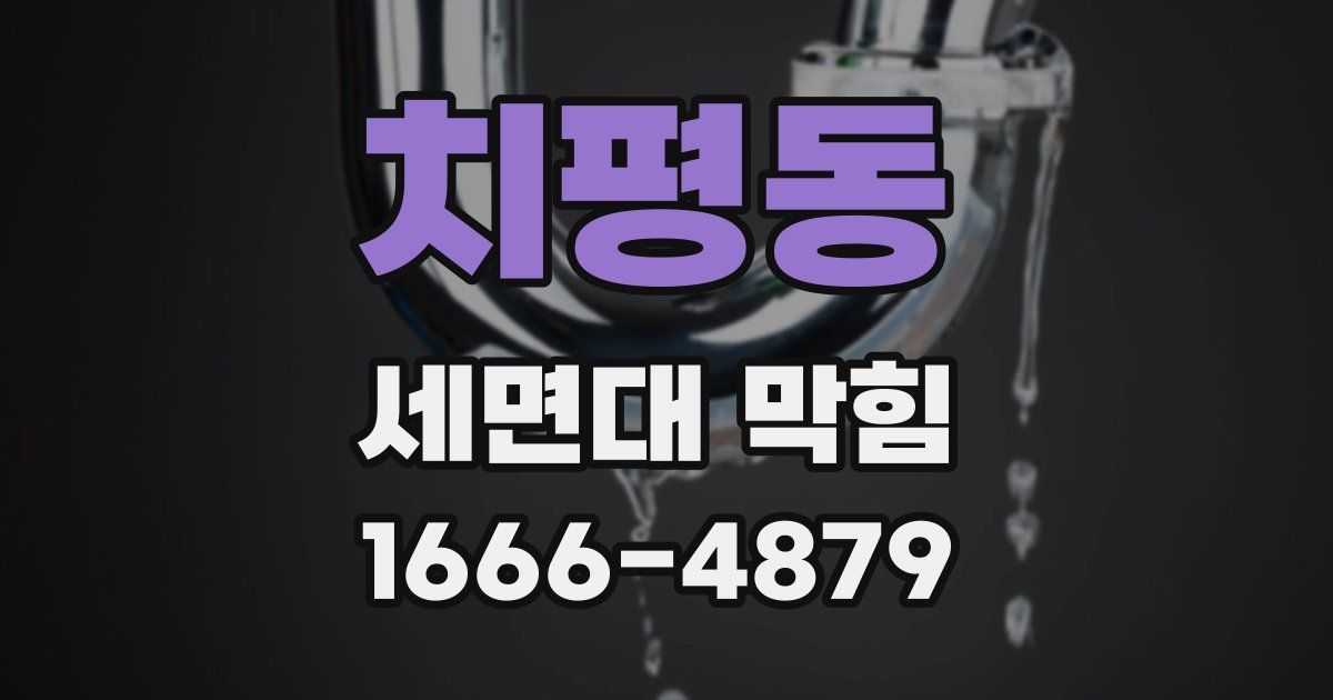 치평동 세면대 막힘