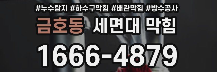 금호동 세면대 막힘
