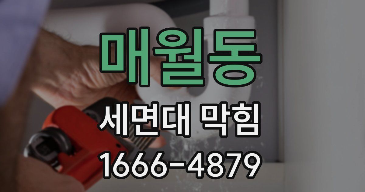 매월동 세면대 막힘
