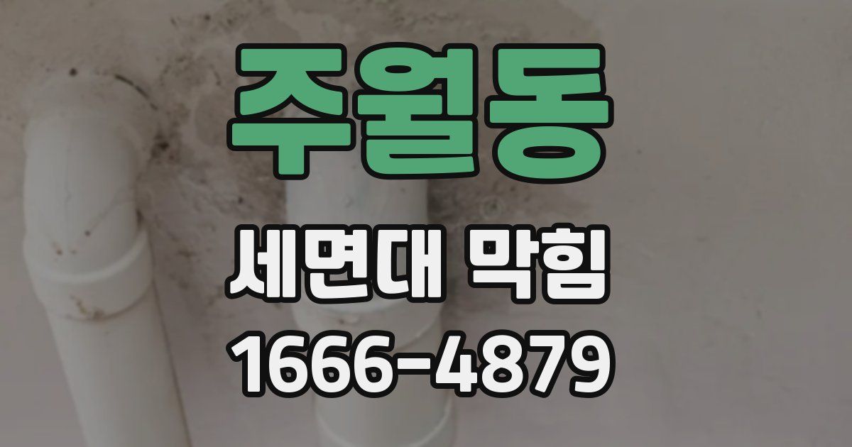 주월동 세면대 막힘