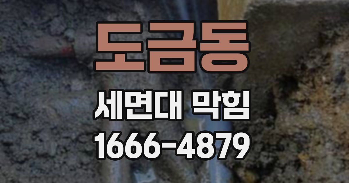 도금동 세면대 막힘