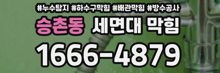 승촌동 세면대 막힘