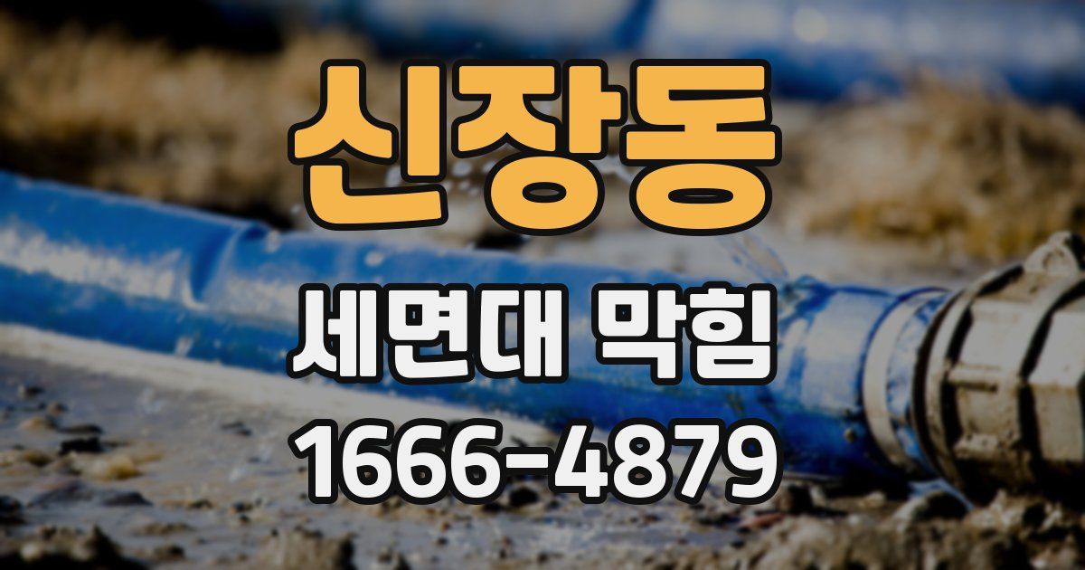 신장동 세면대 막힘
