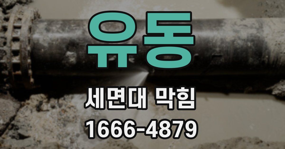 유동 세면대 막힘