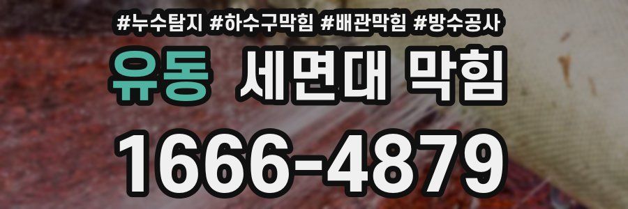 유동 세면대 막힘