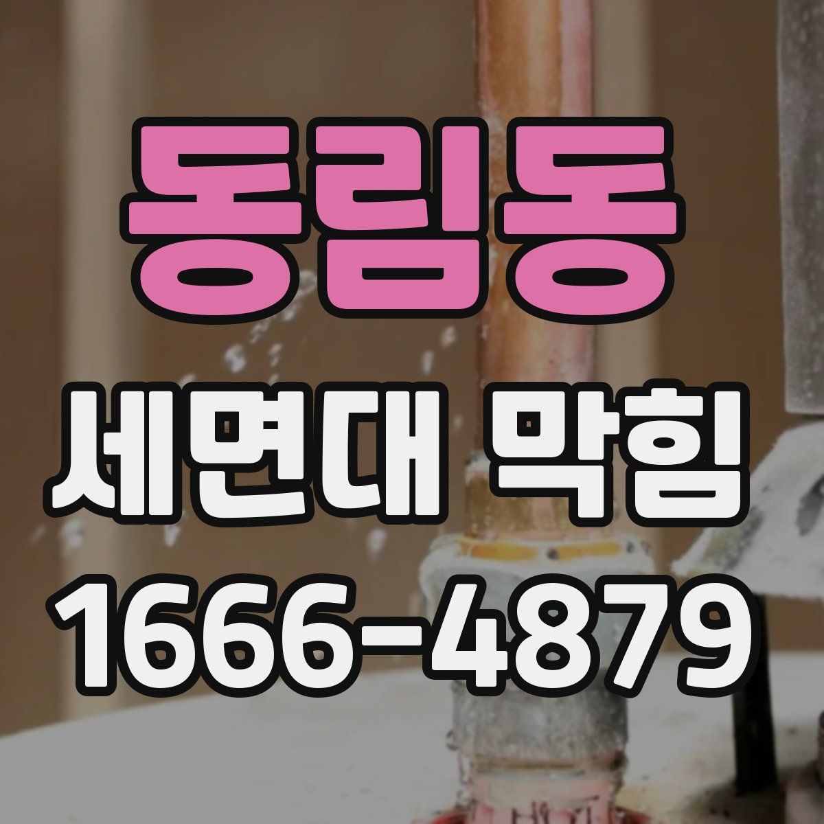 동림동 세면대 막힘