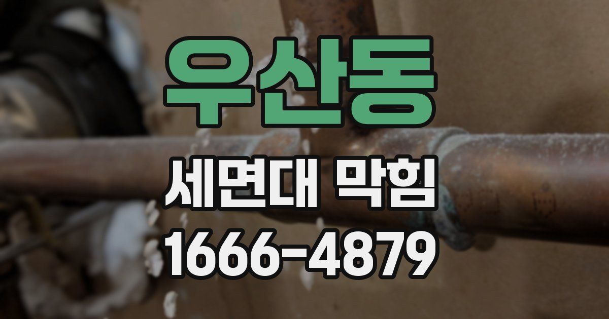 우산동 세면대 막힘