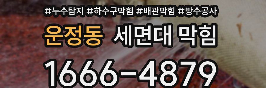 운정동 세면대 막힘