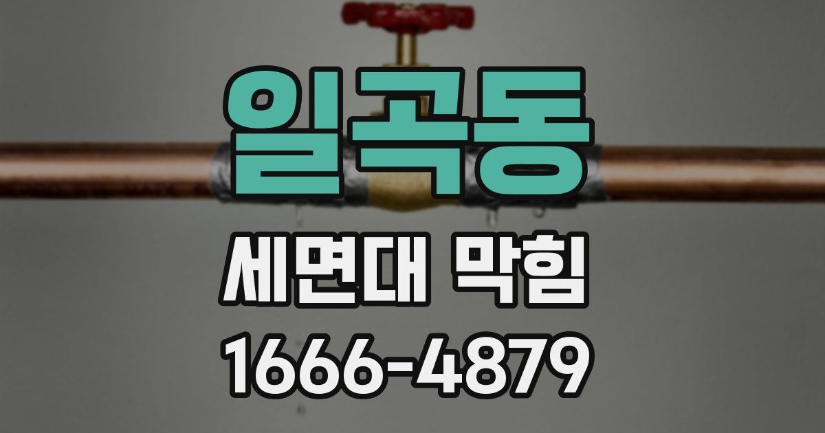일곡동 세면대 막힘