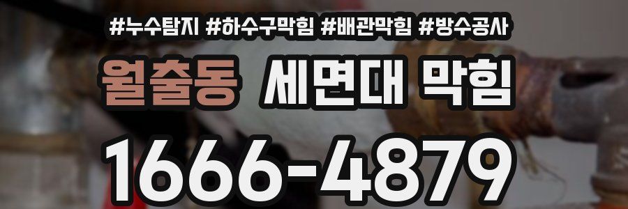 월출동 세면대 막힘