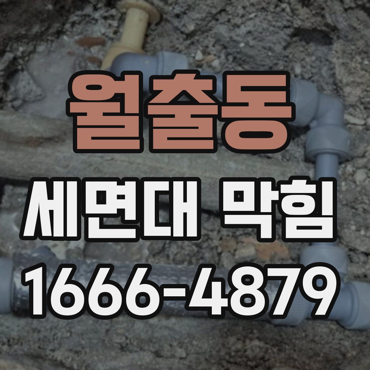 월출동 세면대 막힘