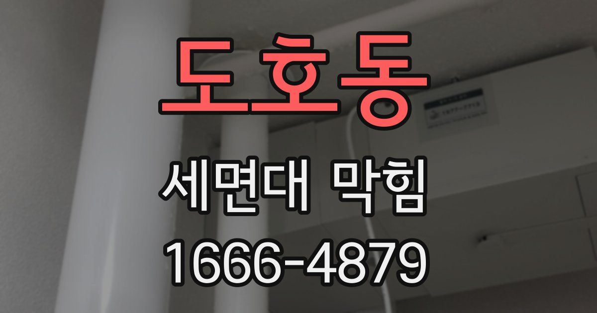 도호동 세면대 막힘