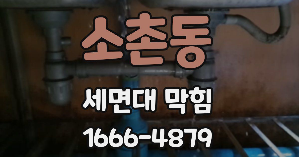 소촌동 세면대 막힘