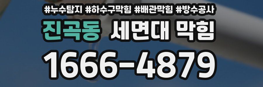 진곡동 세면대 막힘