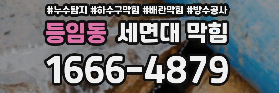 등임동 세면대 막힘