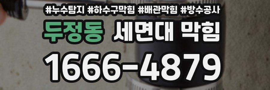 두정동 세면대 막힘