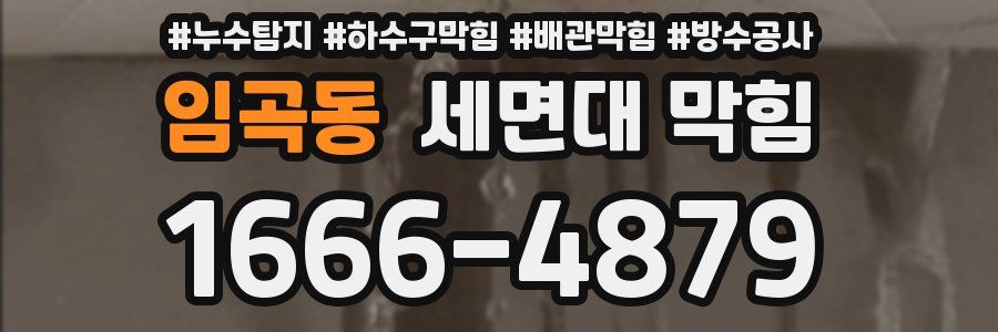 임곡동 세면대 막힘