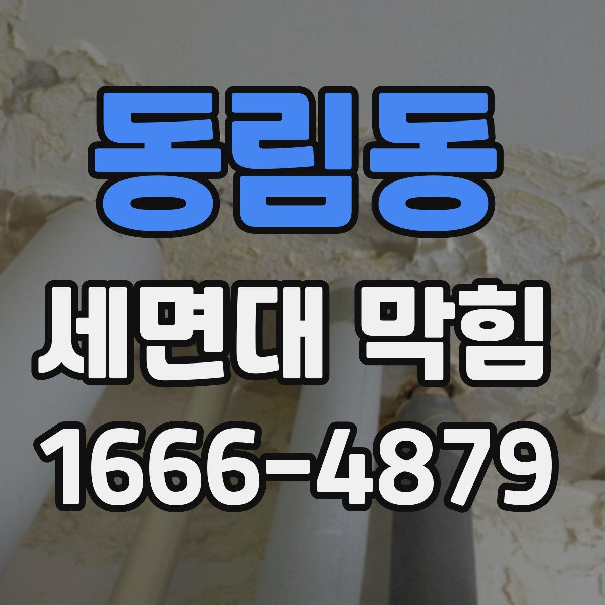 동림동 세면대 막힘