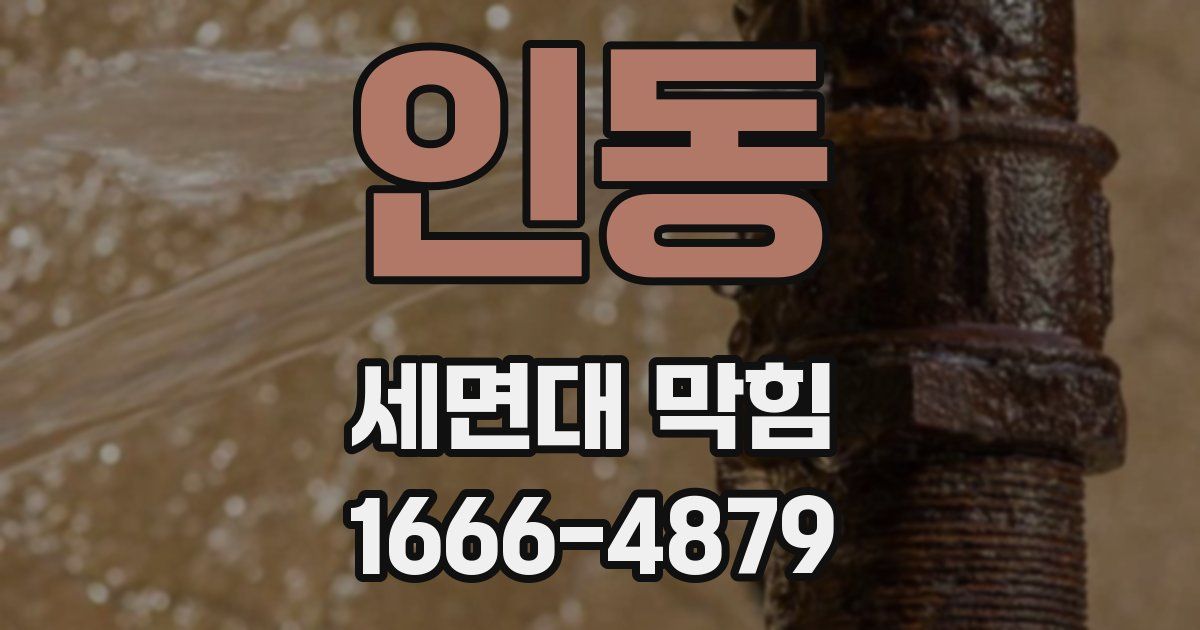 인동 세면대 막힘