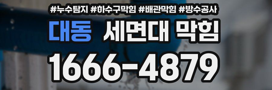 대동 세면대 막힘
