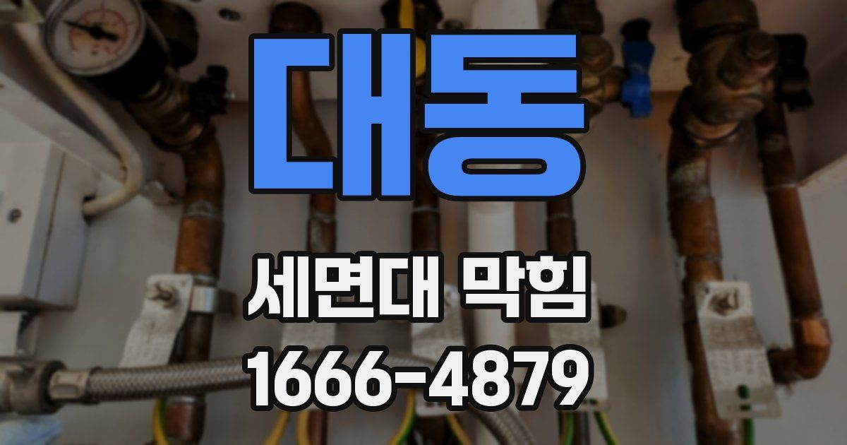 대동 세면대 막힘