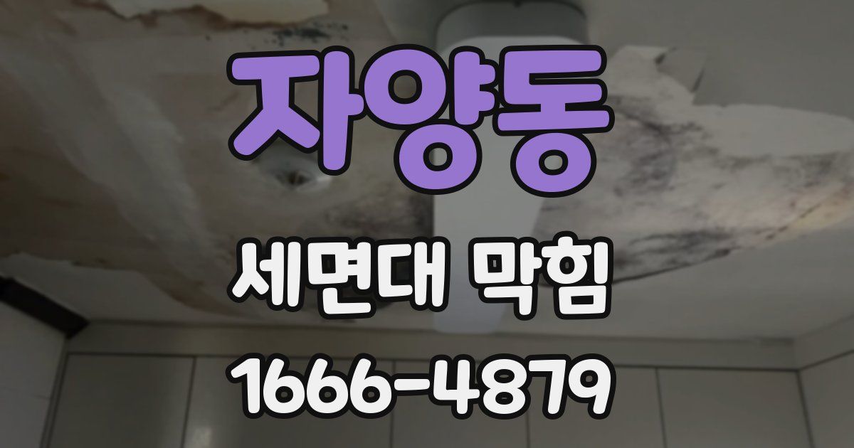 자양동 세면대 막힘