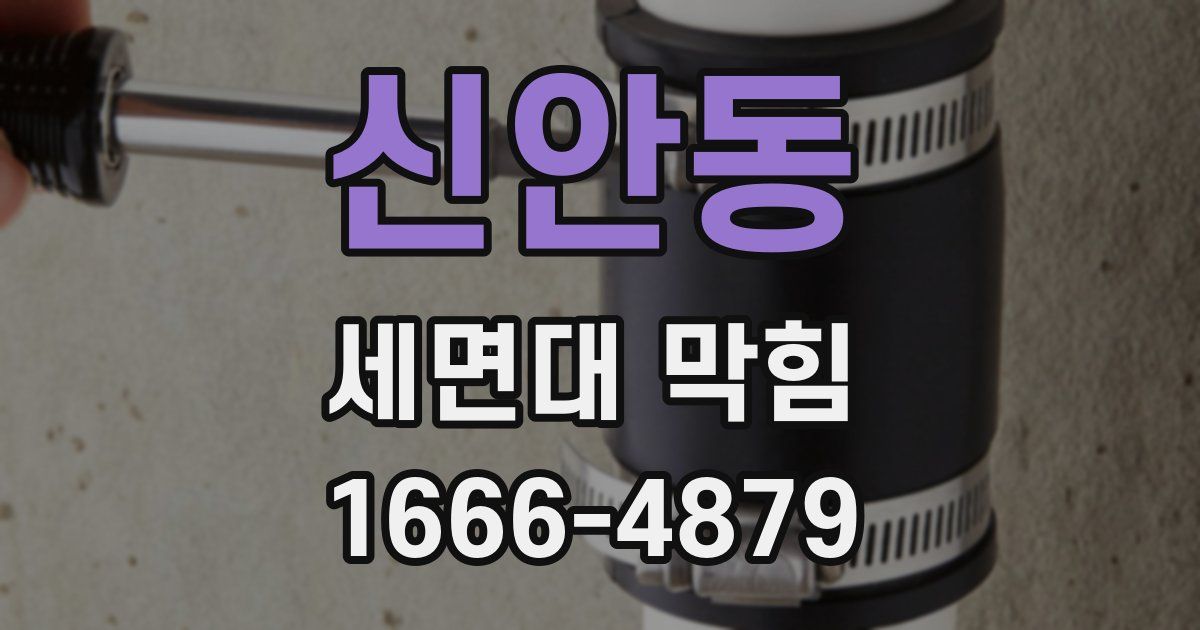 신안동 세면대 막힘