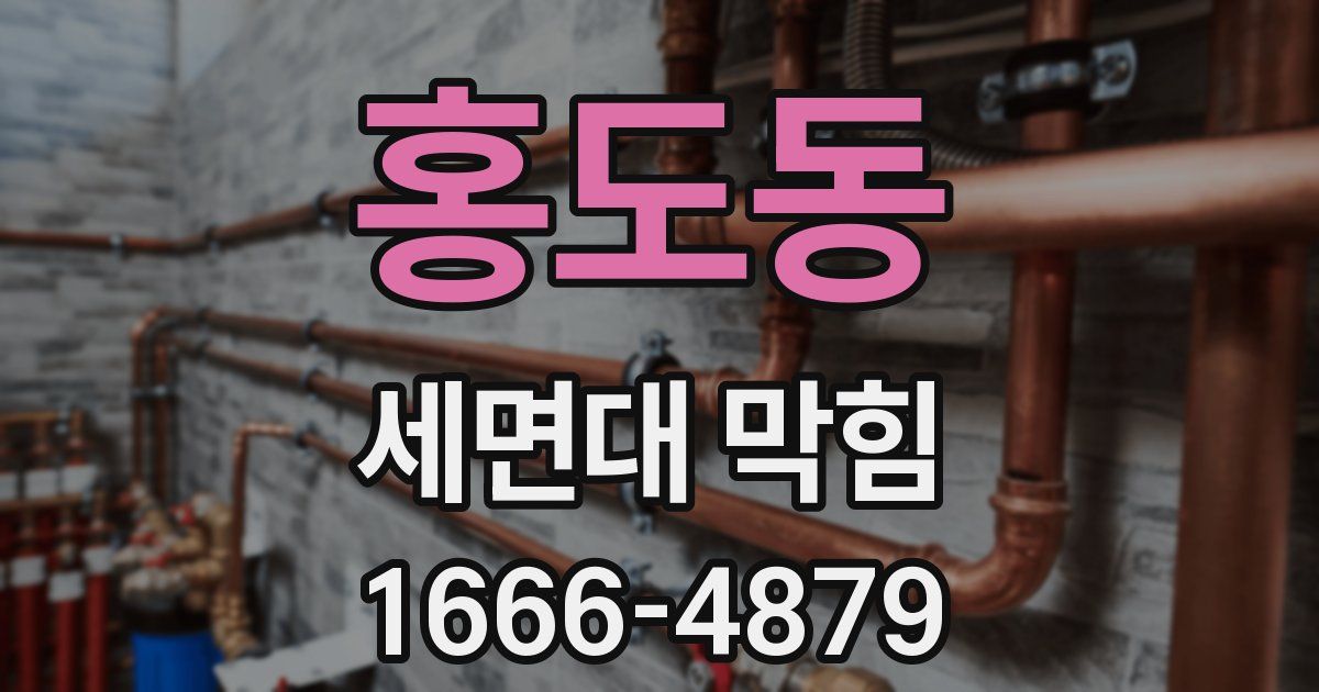 홍도동 세면대 막힘