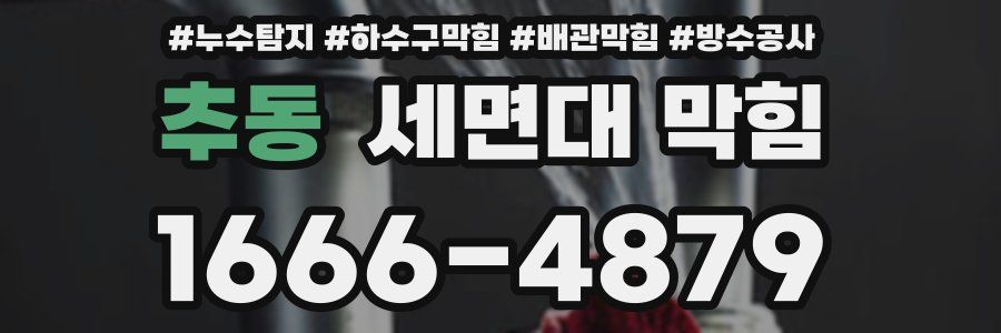 추동 세면대 막힘