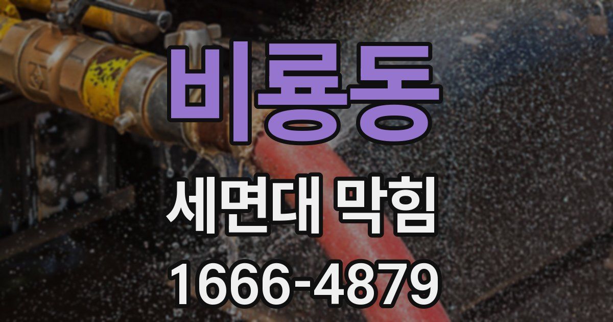 비룡동 세면대 막힘