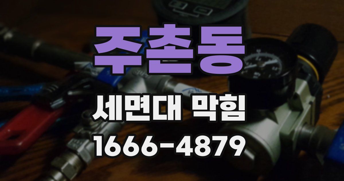 주촌동 세면대 막힘