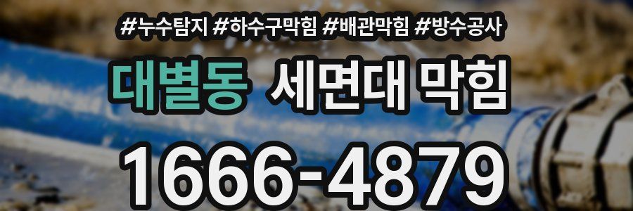 대별동 세면대 막힘