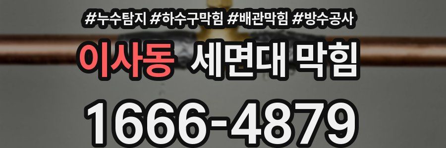 이사동 세면대 막힘