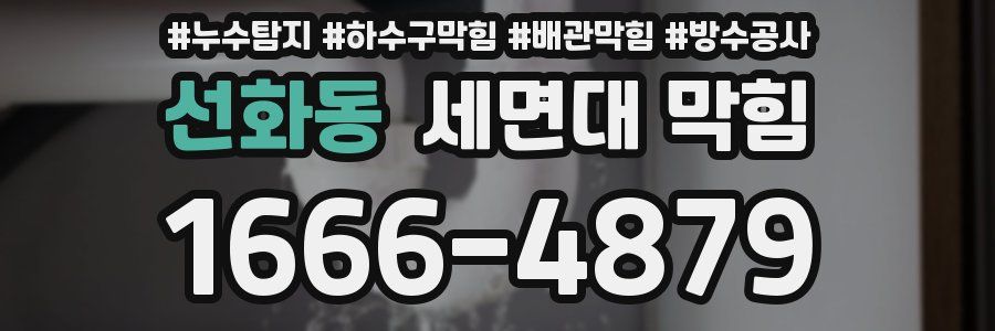 선화동 세면대 막힘