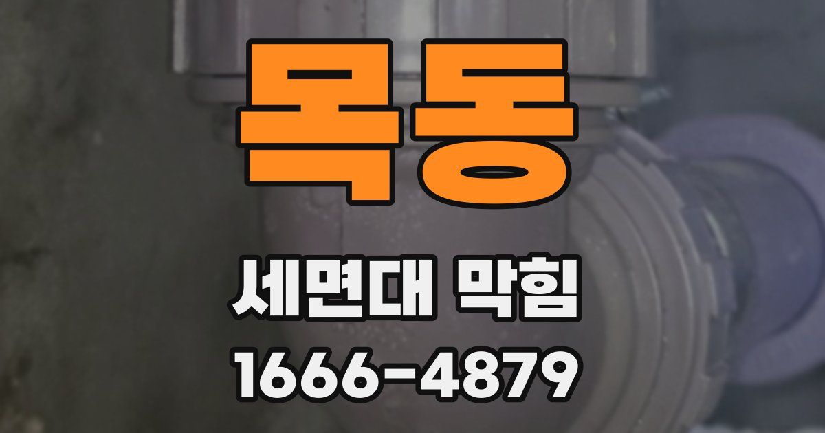 목동 세면대 막힘