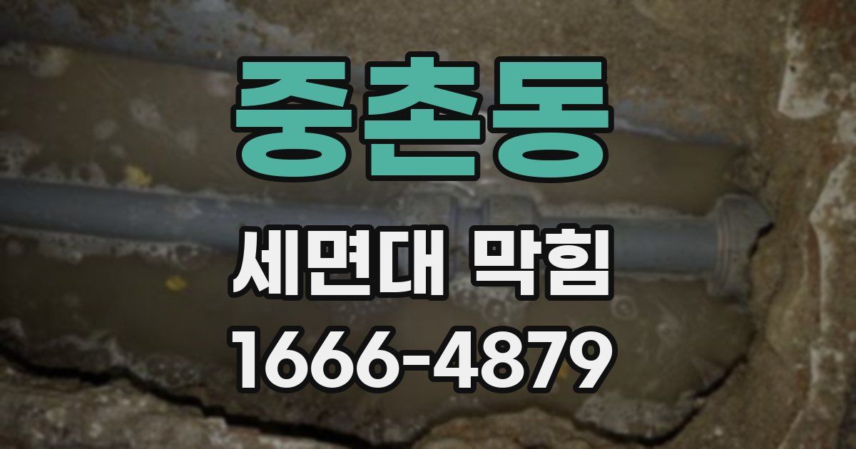 중촌동 세면대 막힘