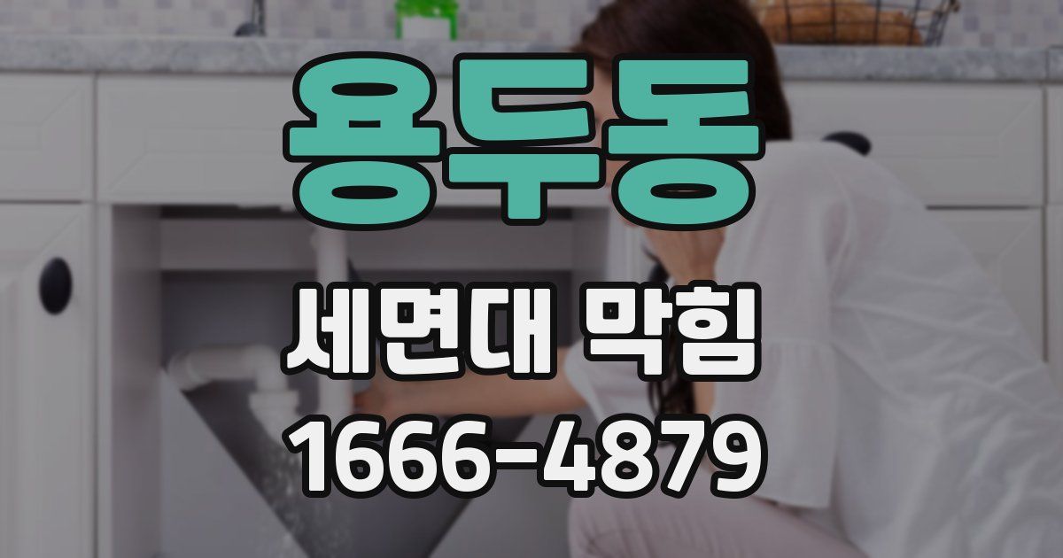 용두동 세면대 막힘
