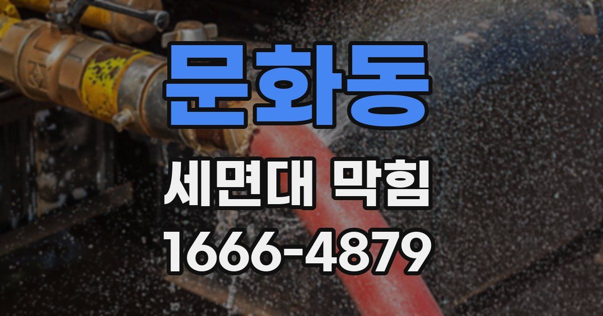 문화동 세면대 막힘