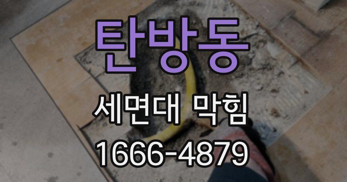 탄방동 세면대 막힘