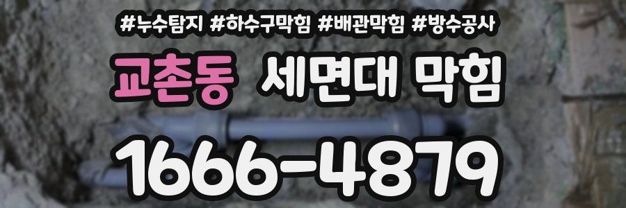 교촌동 세면대 막힘