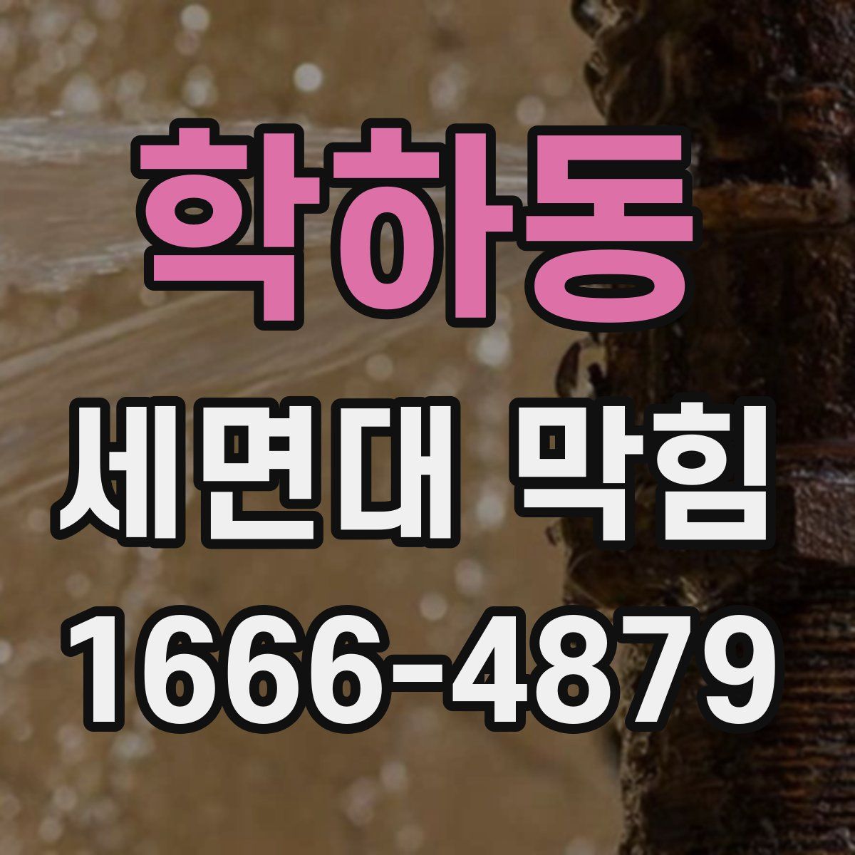 학하동 세면대 막힘