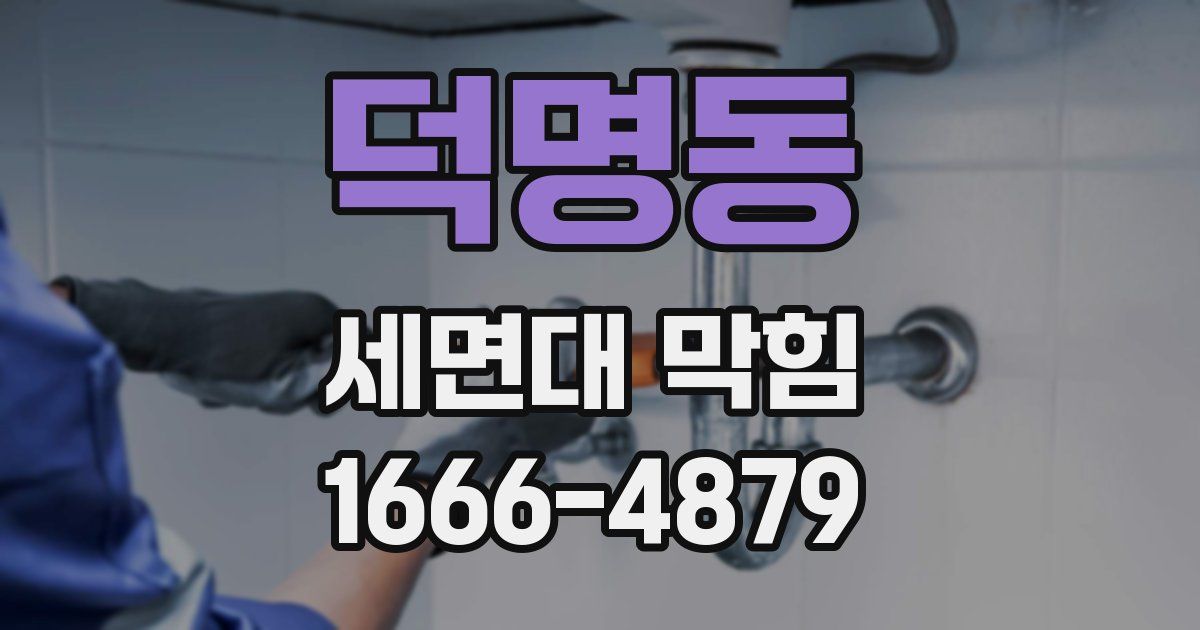 덕명동 세면대 막힘