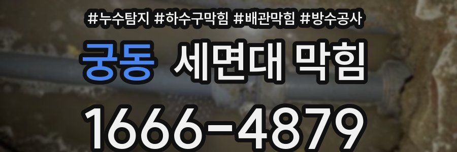 궁동 세면대 막힘